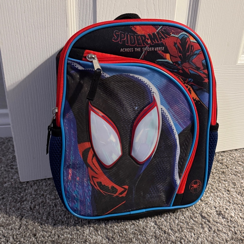 Spider-Man Backpack with Red and Blue Accents